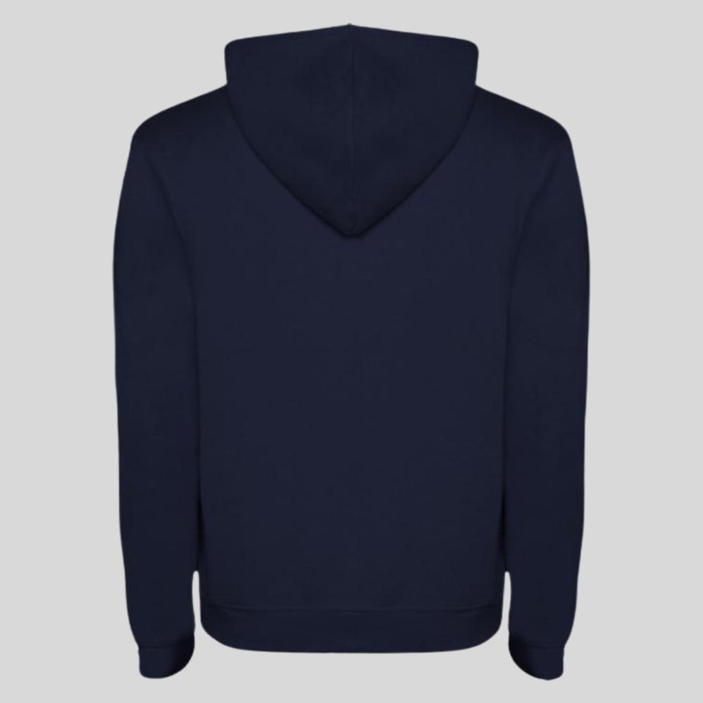 Sweat à capuche — Bleu marine, dos