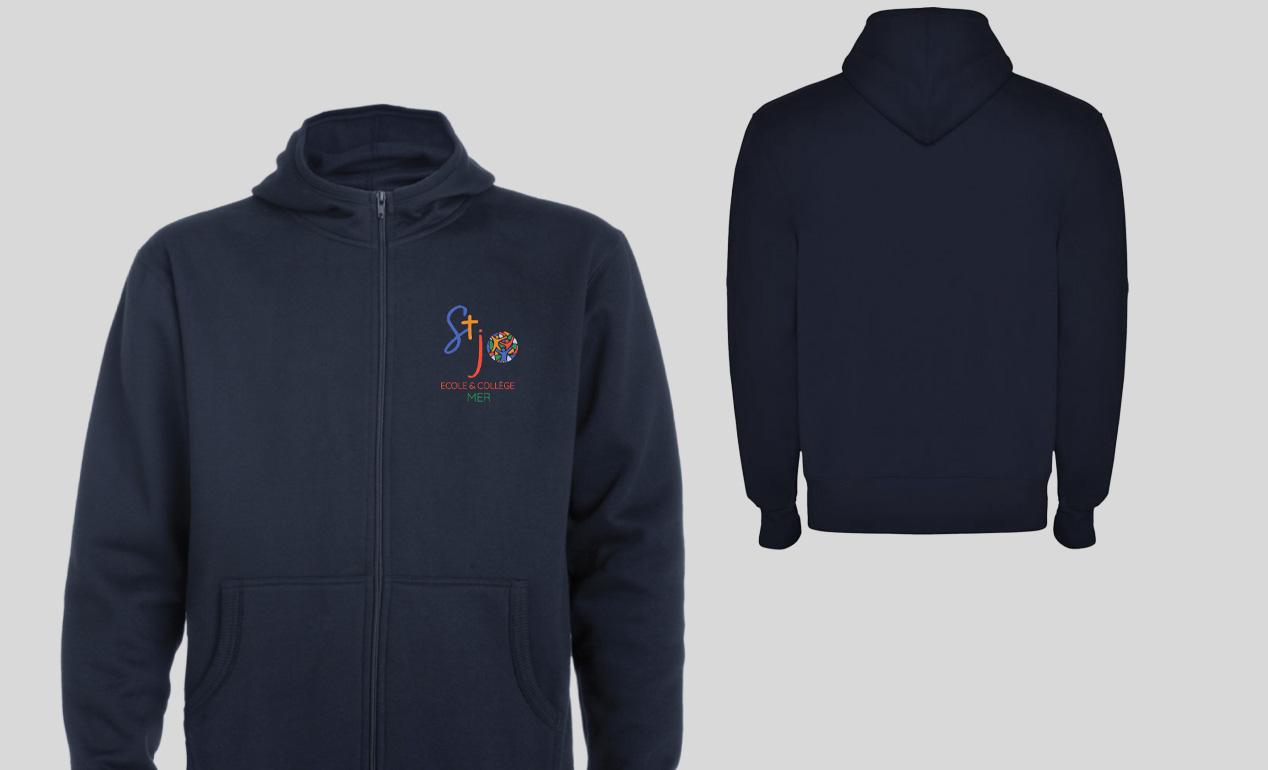 Le Sweat zippé à capuche
