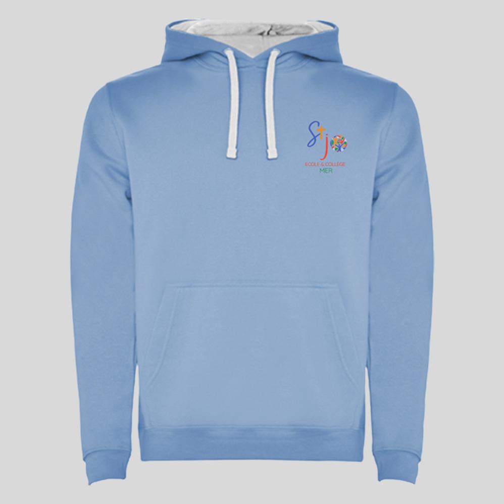 Sweat à capuche — Bleu turquoise