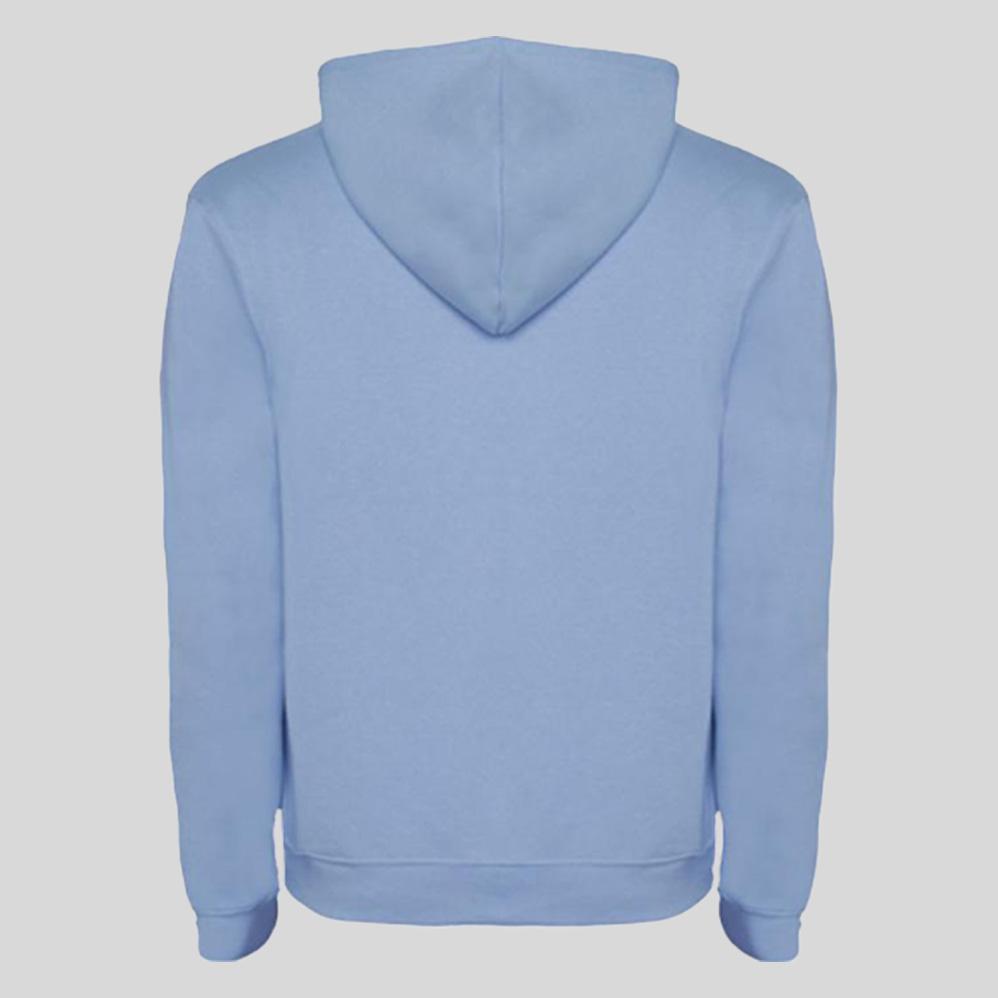 Sweat à capuche — Bleu turquoise, dos