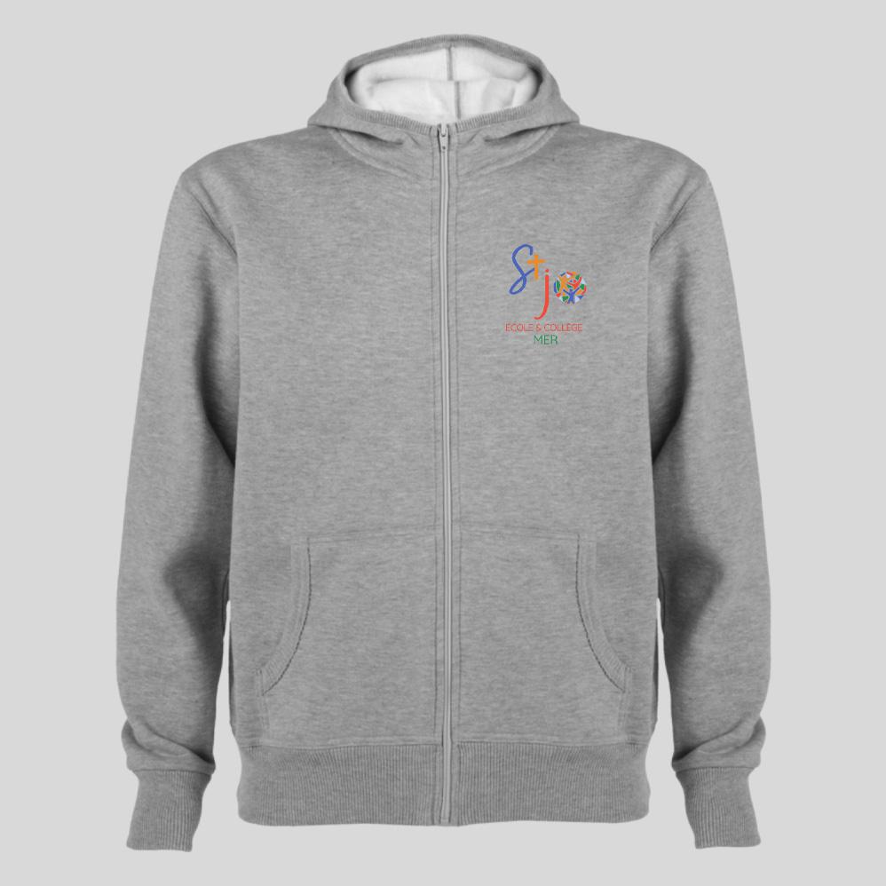 Sweat zippé à capuche