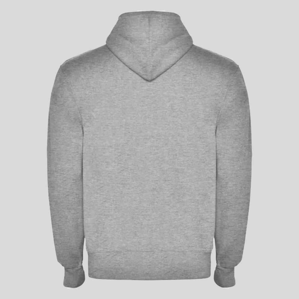 Sweat zippé à capuche — Gris, dos