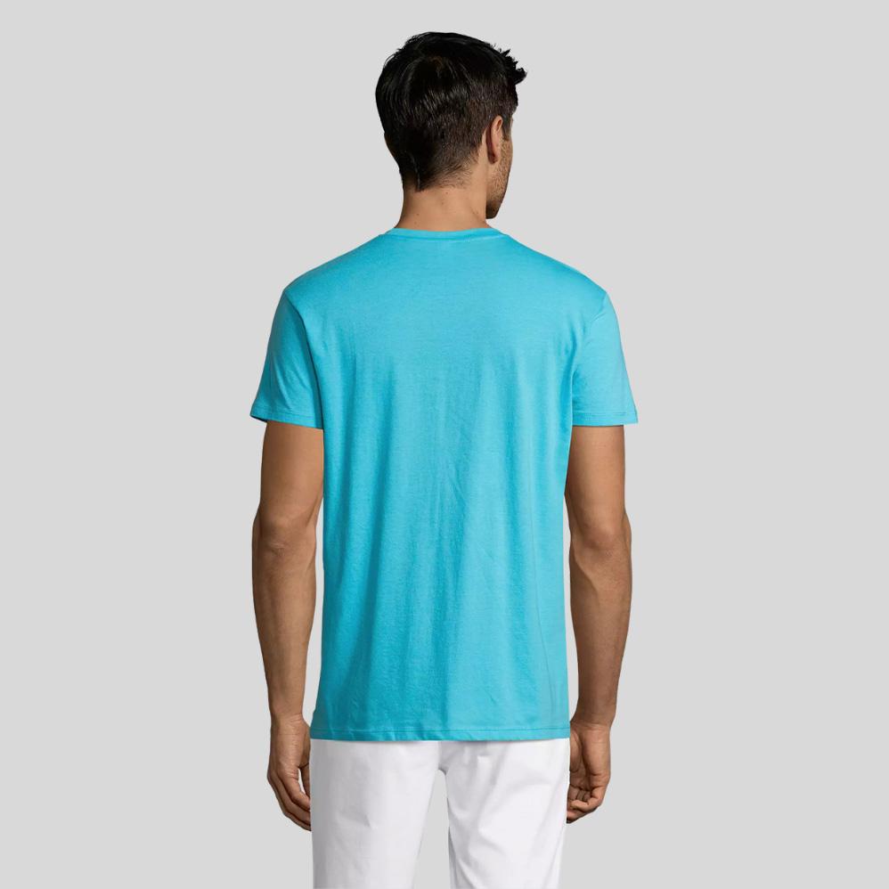T-Shirt — Bleu atoll, dos