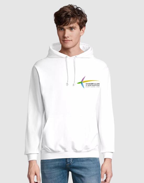 Sweat à capuche — Blanc