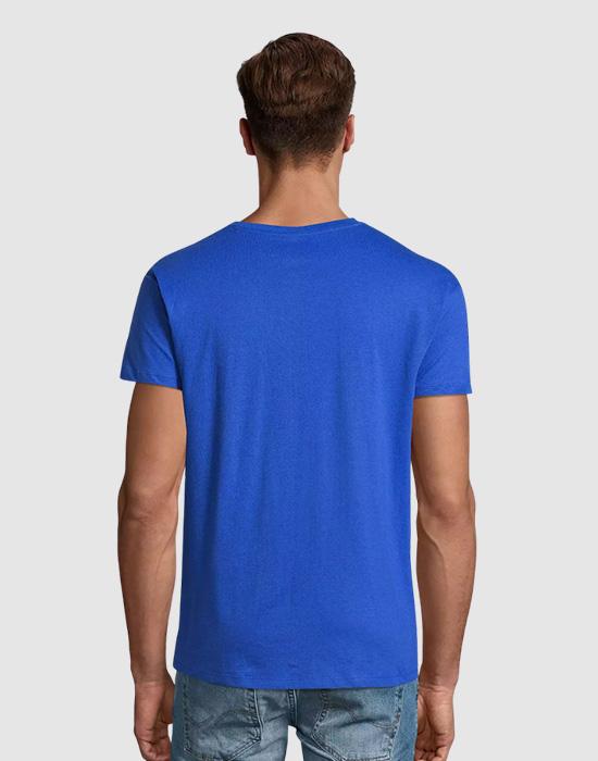 T-shirt — Bleu électrique, dos