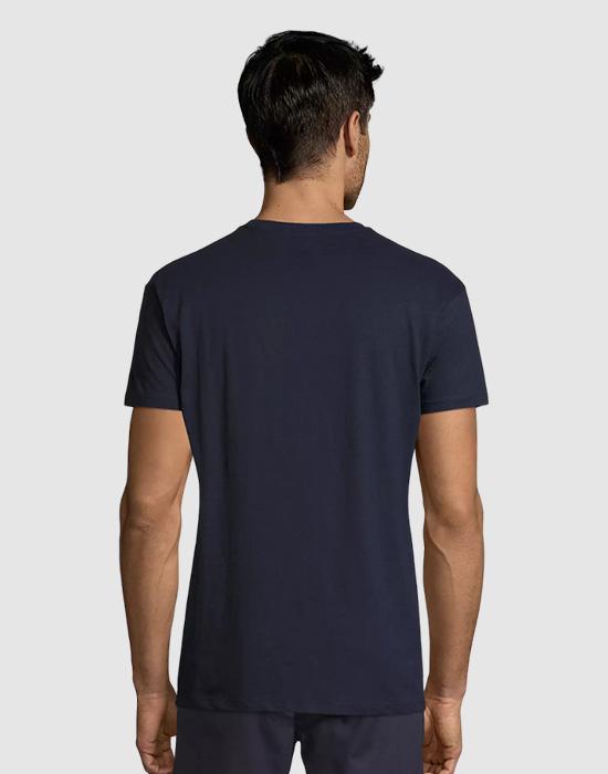 T-shirt — Bleu marine, dos